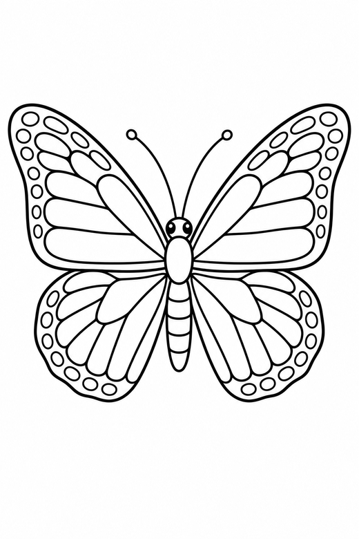Monarch butterfly, color online