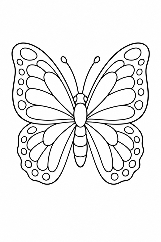 Butterfly seen from below, color online