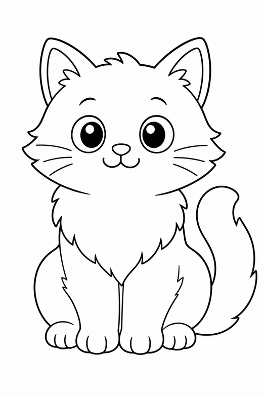 Cat Coloring Pages - free printable coloring pages