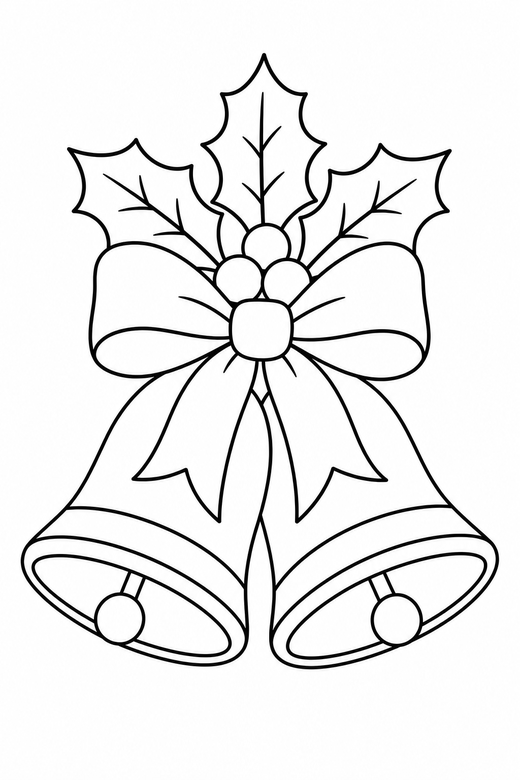 Christmas bells, color online