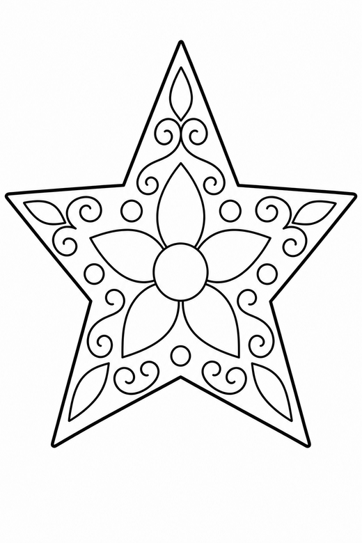 Star tree topper, color online