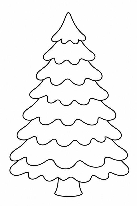 Snow-covered tree, color online