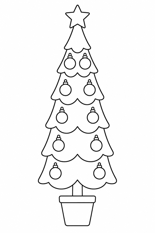Tall thin tree, color online