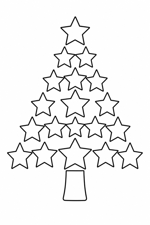 Tree made of stars, color online