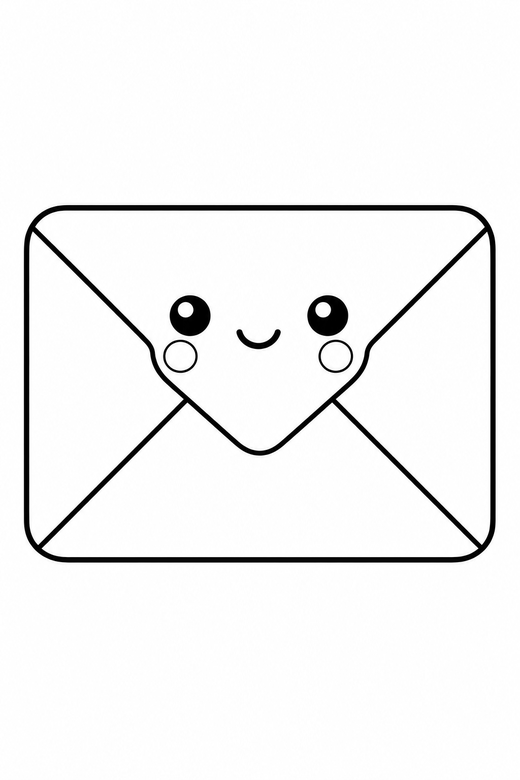 Envelope blushing plain, color online