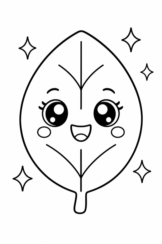 Leaf starry-eyed with sparkles, color online
