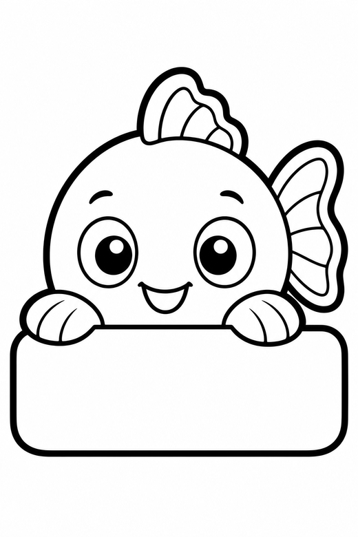 Goldfish peeking plain, color online