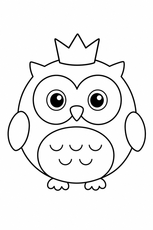 Owl crowned plain, color online