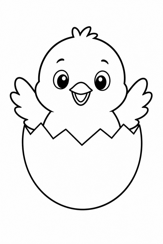 Chick hatching, color online