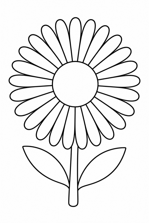 Daisy with a round centre, color online
