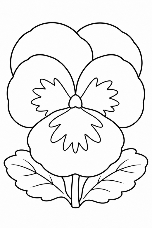 Pansy close-up, color online