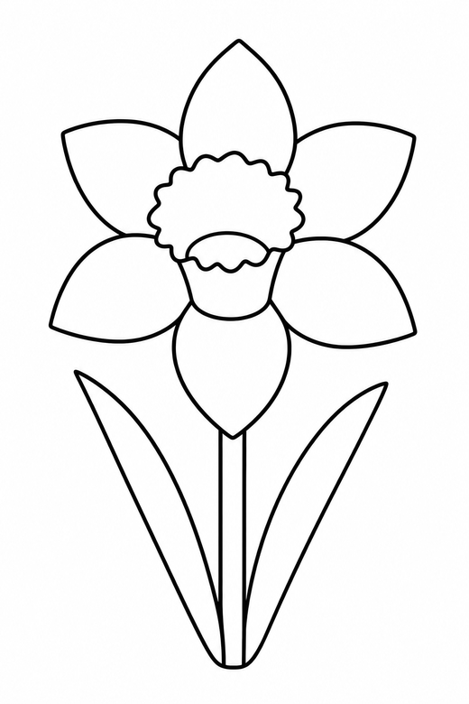 Daffodil, color online