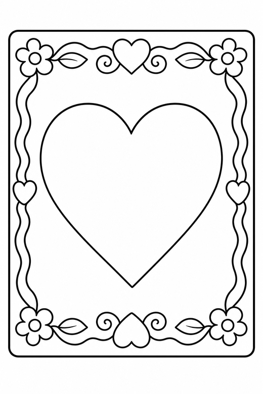Heart in a frame, color online