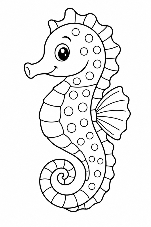 Seahorse, color online