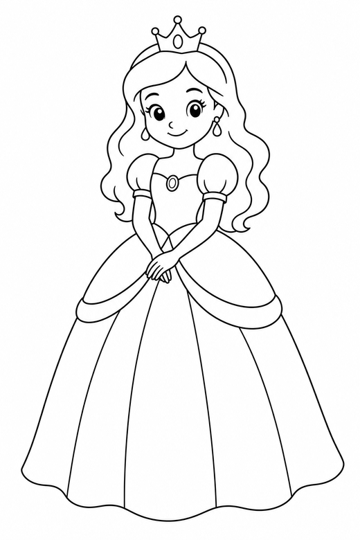 Princess Coloring Pages - free printable coloring pages