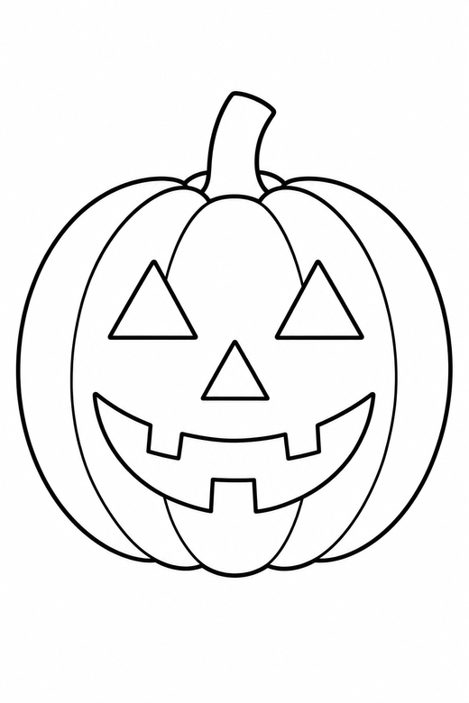 Carved jack-o-lantern, color online