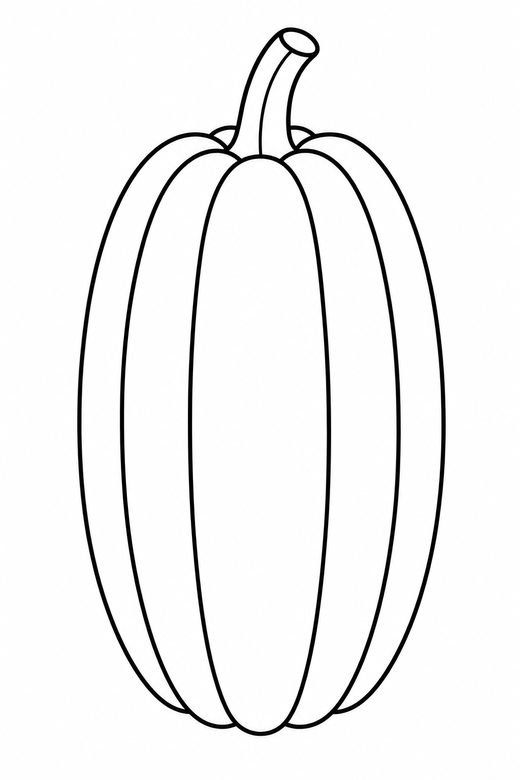 Tall pumpkin, color online