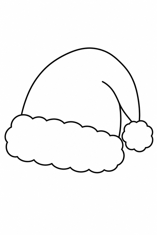 Santa's hat, color online