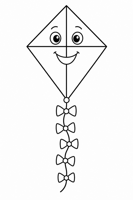 Kite in the wind, color online
