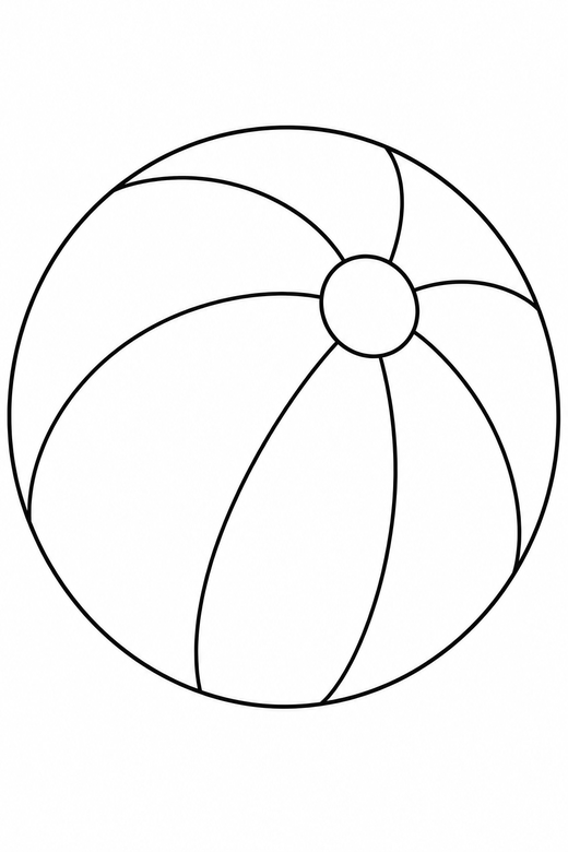 Beach ball, color online