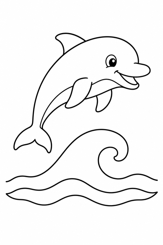 Dolphin jumping, color online