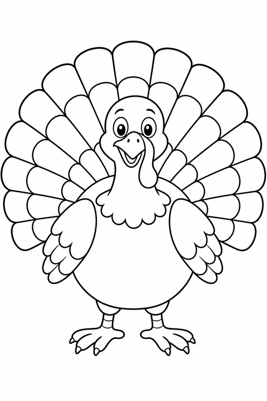Thanksgiving Coloring Pages - free printable coloring pages