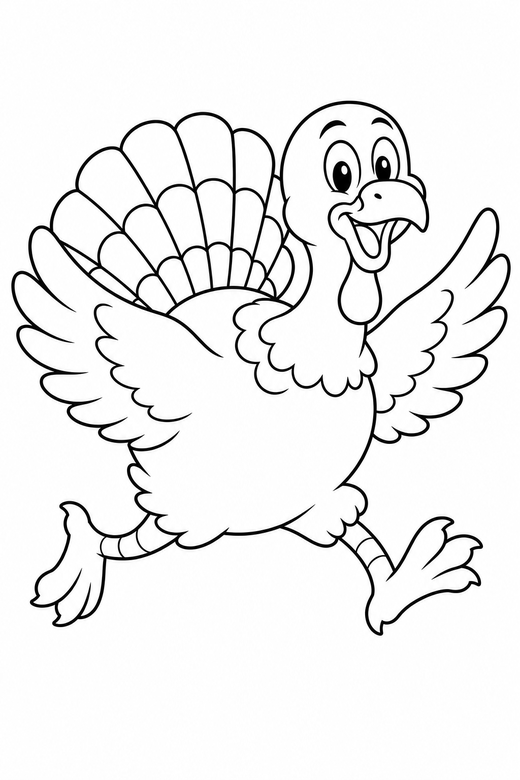 Turkey chasing, color online