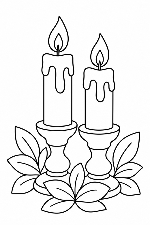 Candle centrepiece close up, color online