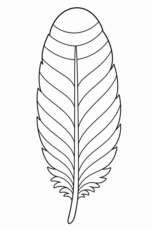Turkey feather single, color online