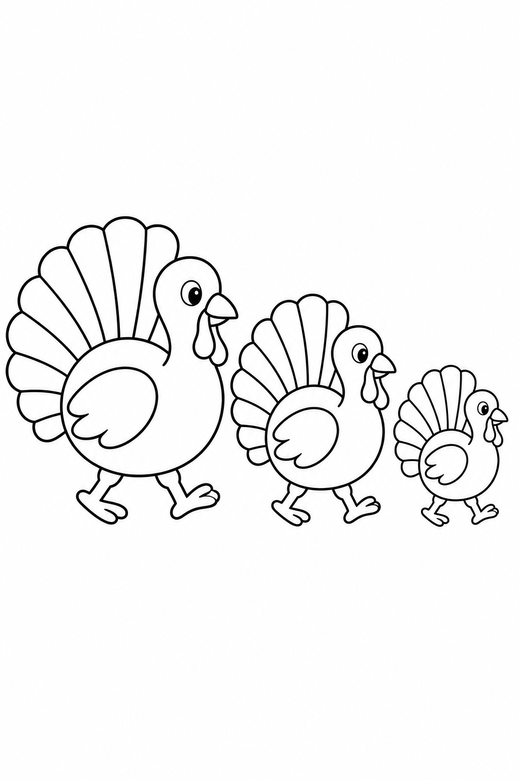 Turkey family, color online