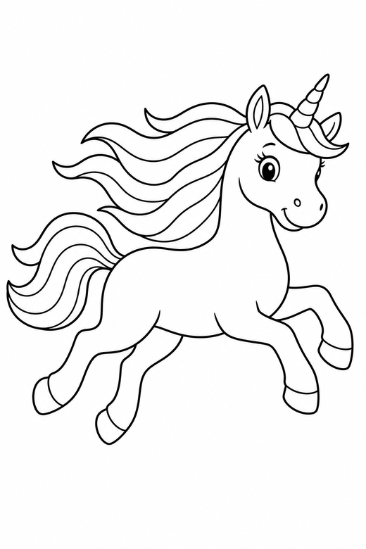 Galloping unicorn, color online
