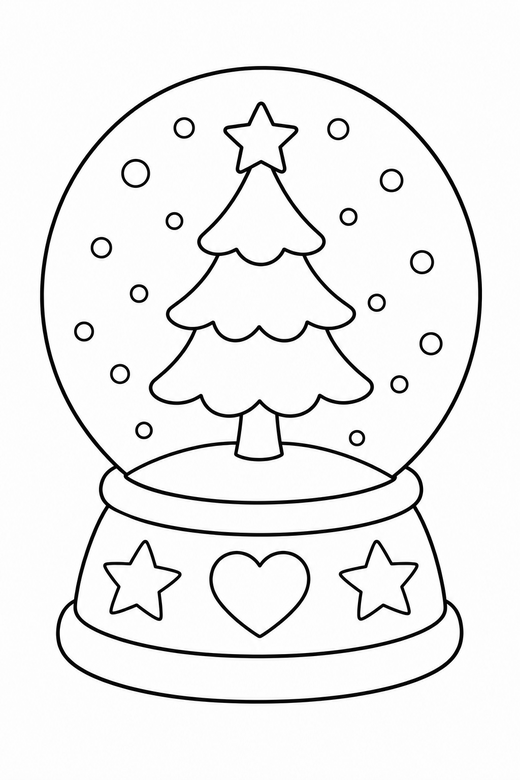 Snow globe, color online